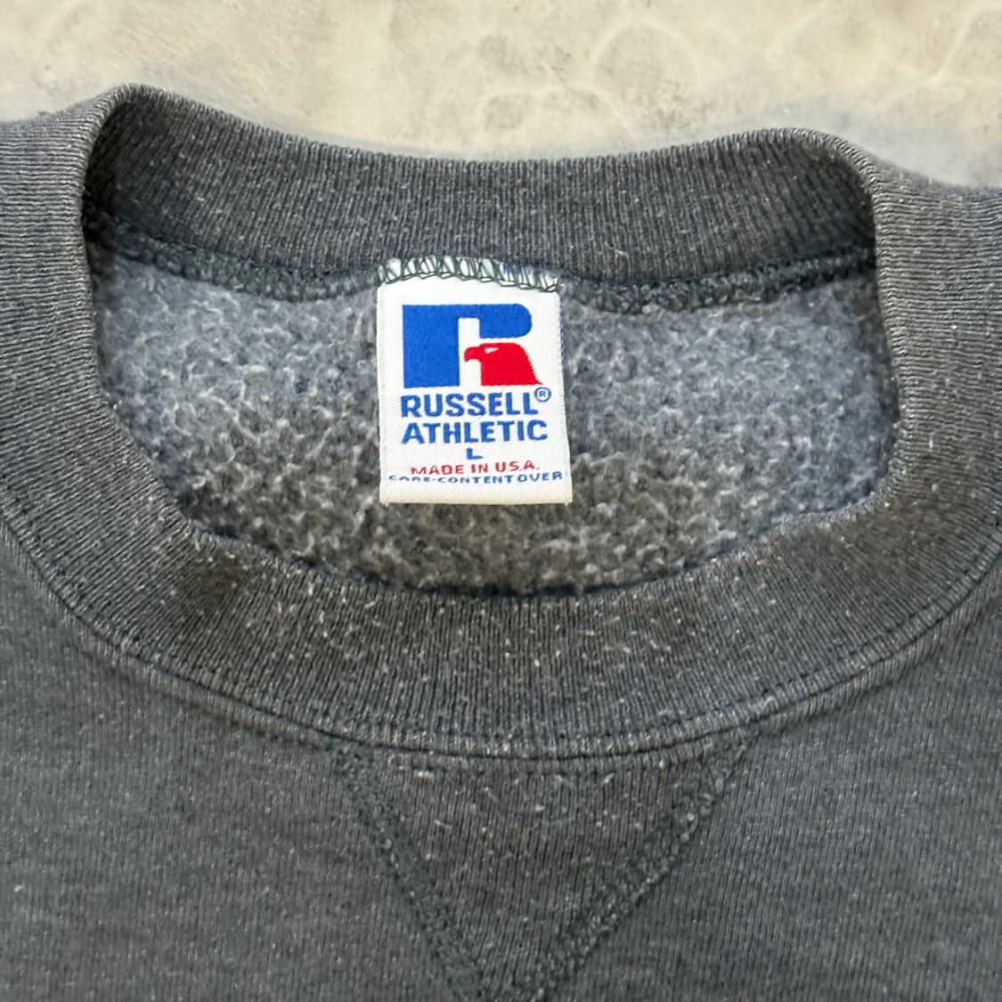 🇺🇸 USA 러셀 빈티지 스웻 맨투맨 90s 그레이 상품이미지2
