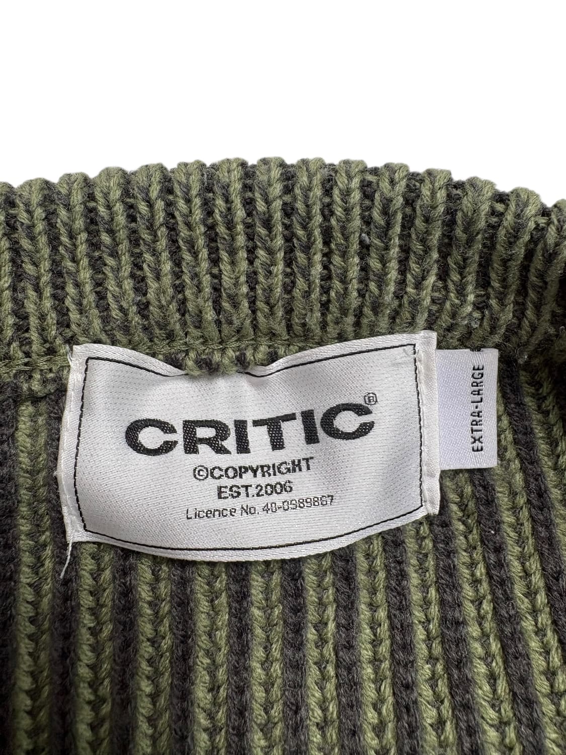크리틱 니트 카키 상품이미지7