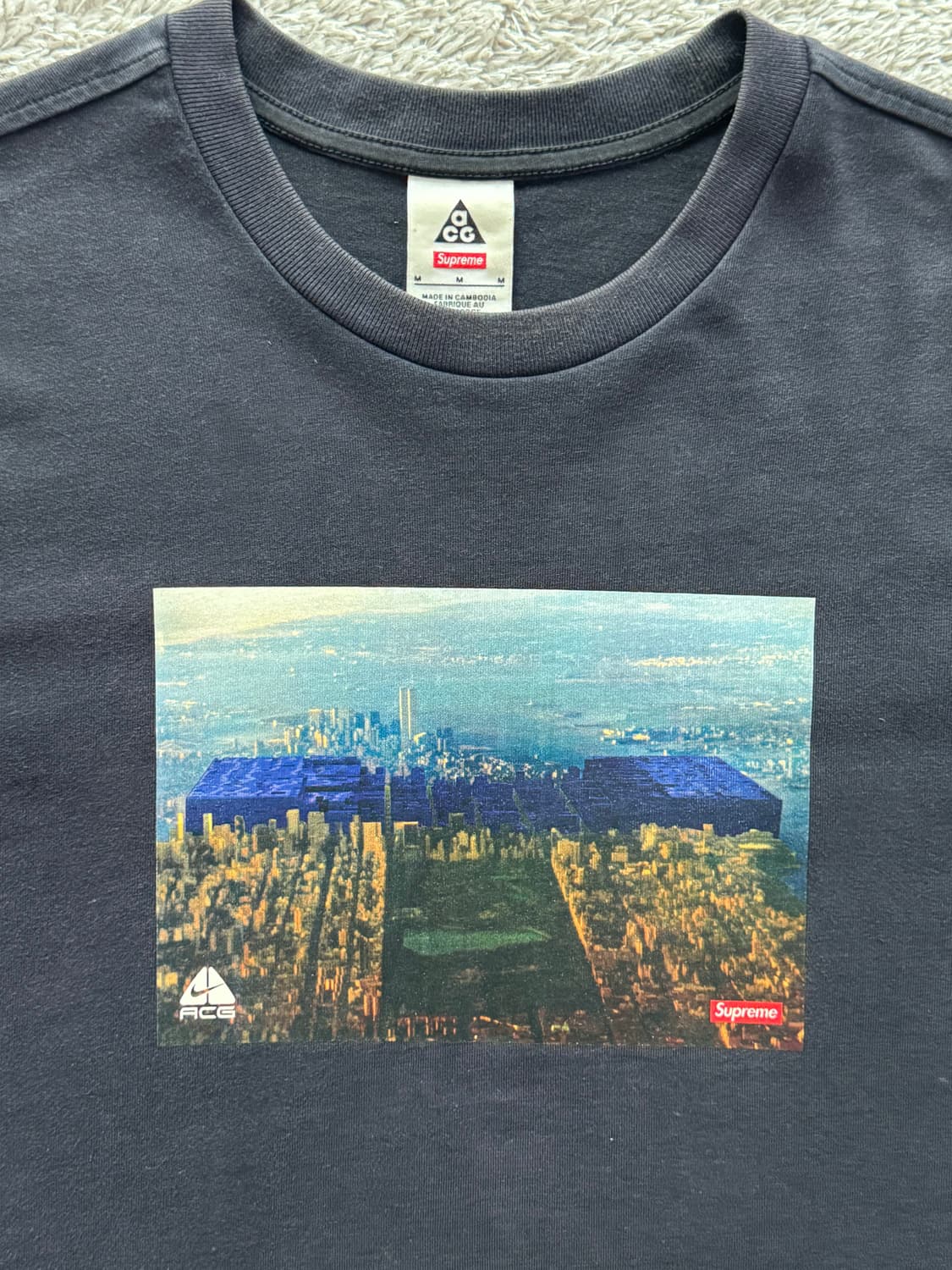 슈프림 x 나이키 ACG 그리드 티셔츠 블랙 - 22FW M 상품이미지2