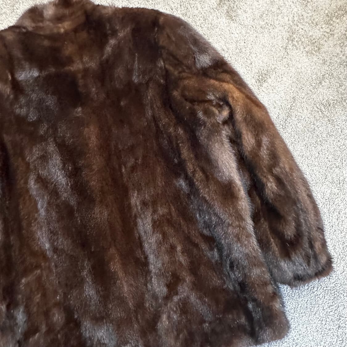 빈티지 블랙브라운 밍크 퍼자켓L 상품이미지9
