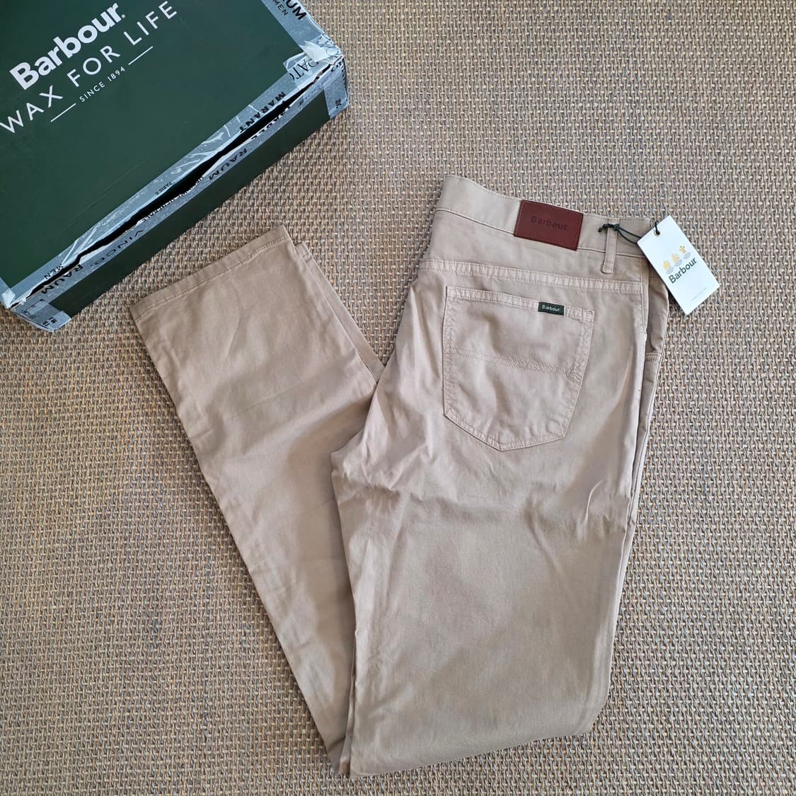 Barbour 바버 스페니시 초경량 폽플린 최상급 코튼 치노 베이지 팬츠 상품이미지2