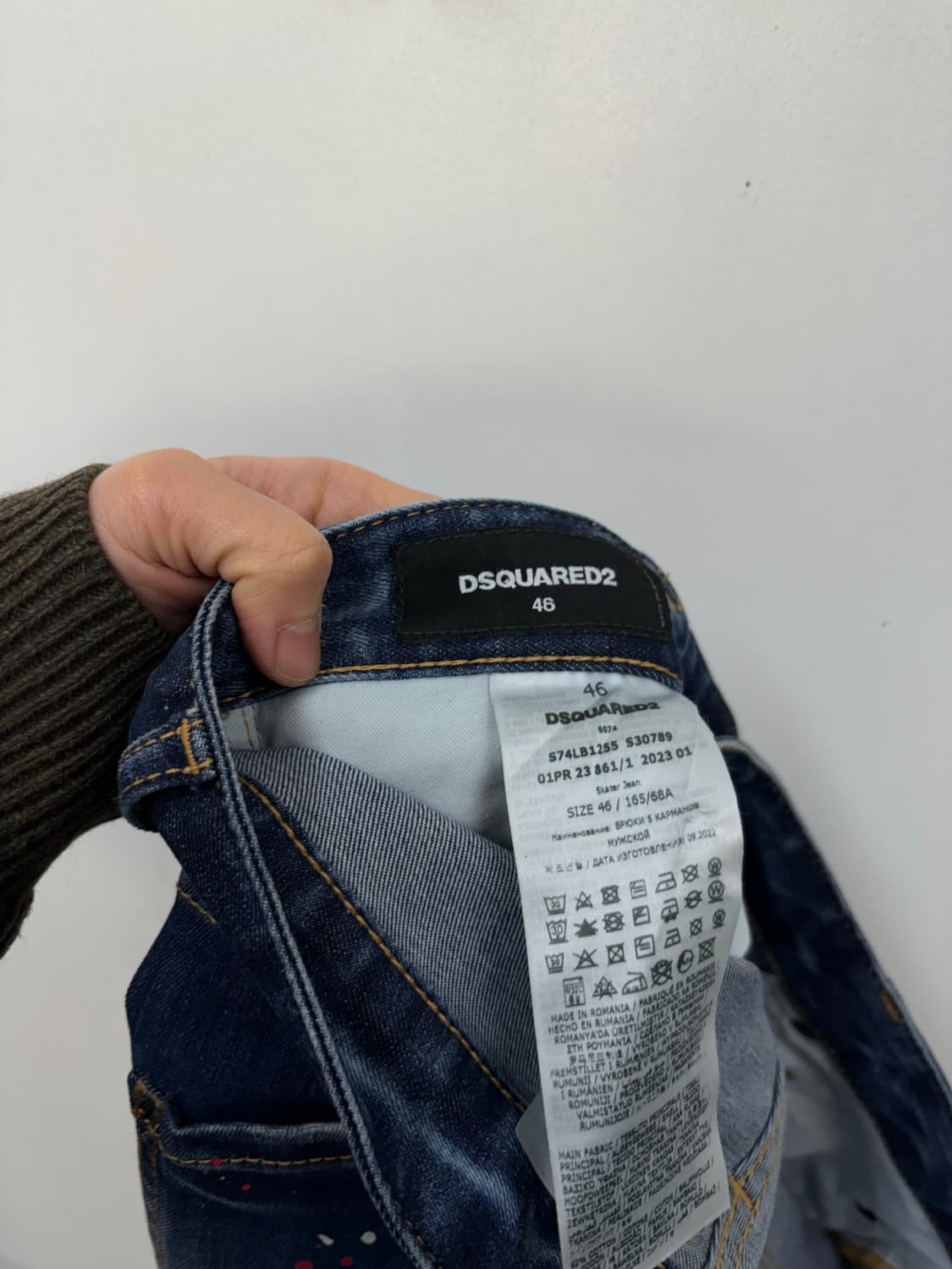 디스퀘어드2 페인팅 우먼 데님팬츠46 상품이미지6