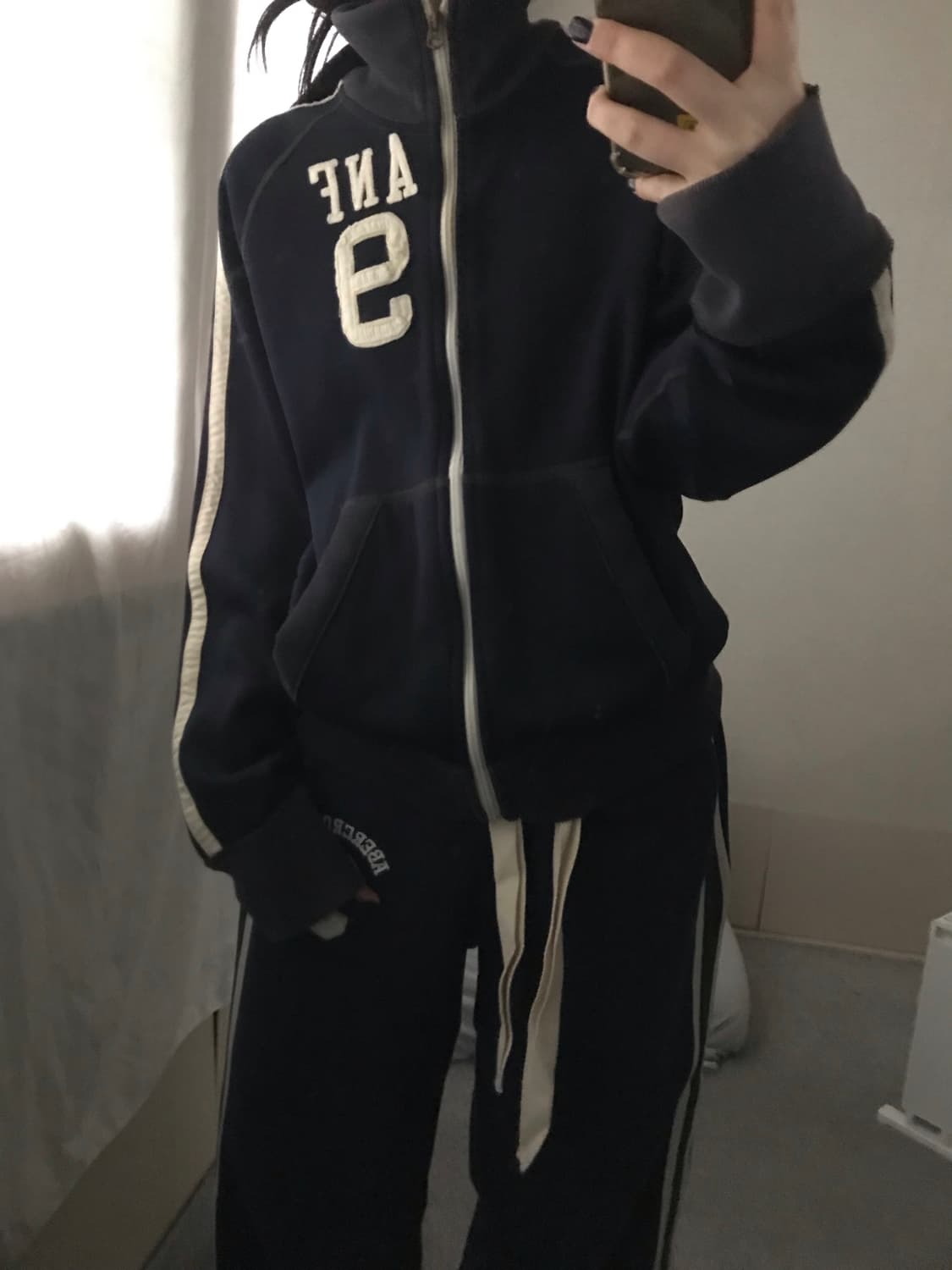 아베크롬비 네이비 트랙 져지 상품이미지2