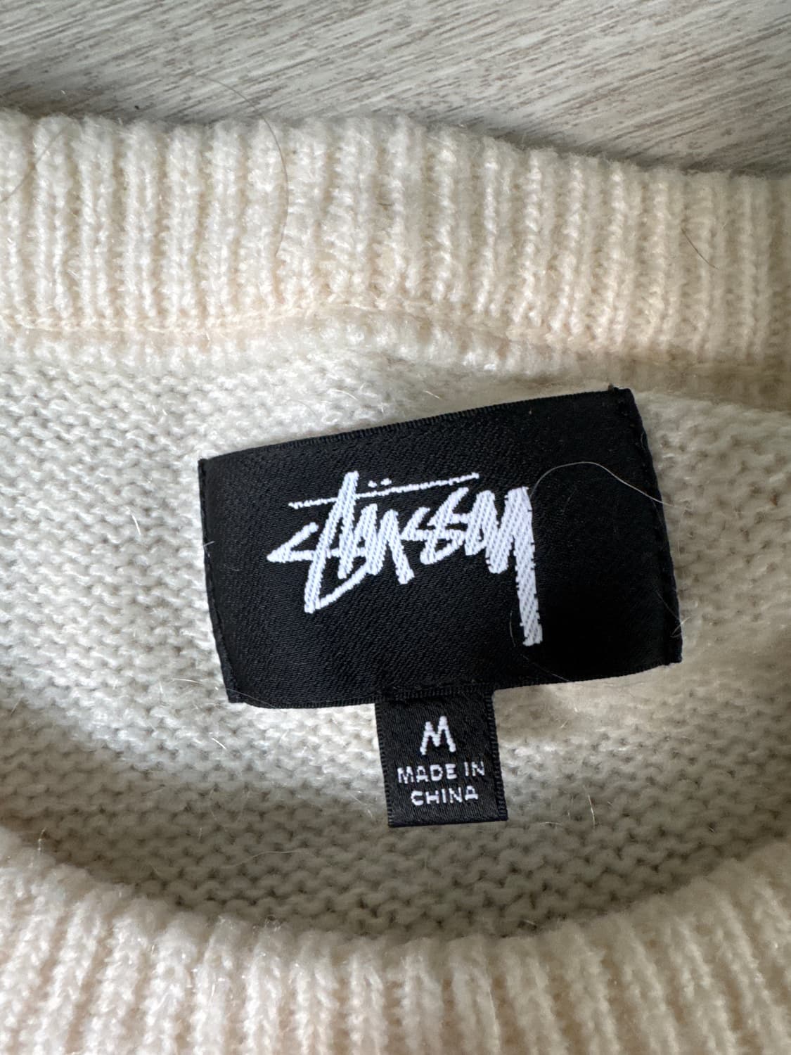 스투시 8볼 스프레이 스웨터 아이보리 상품이미지5