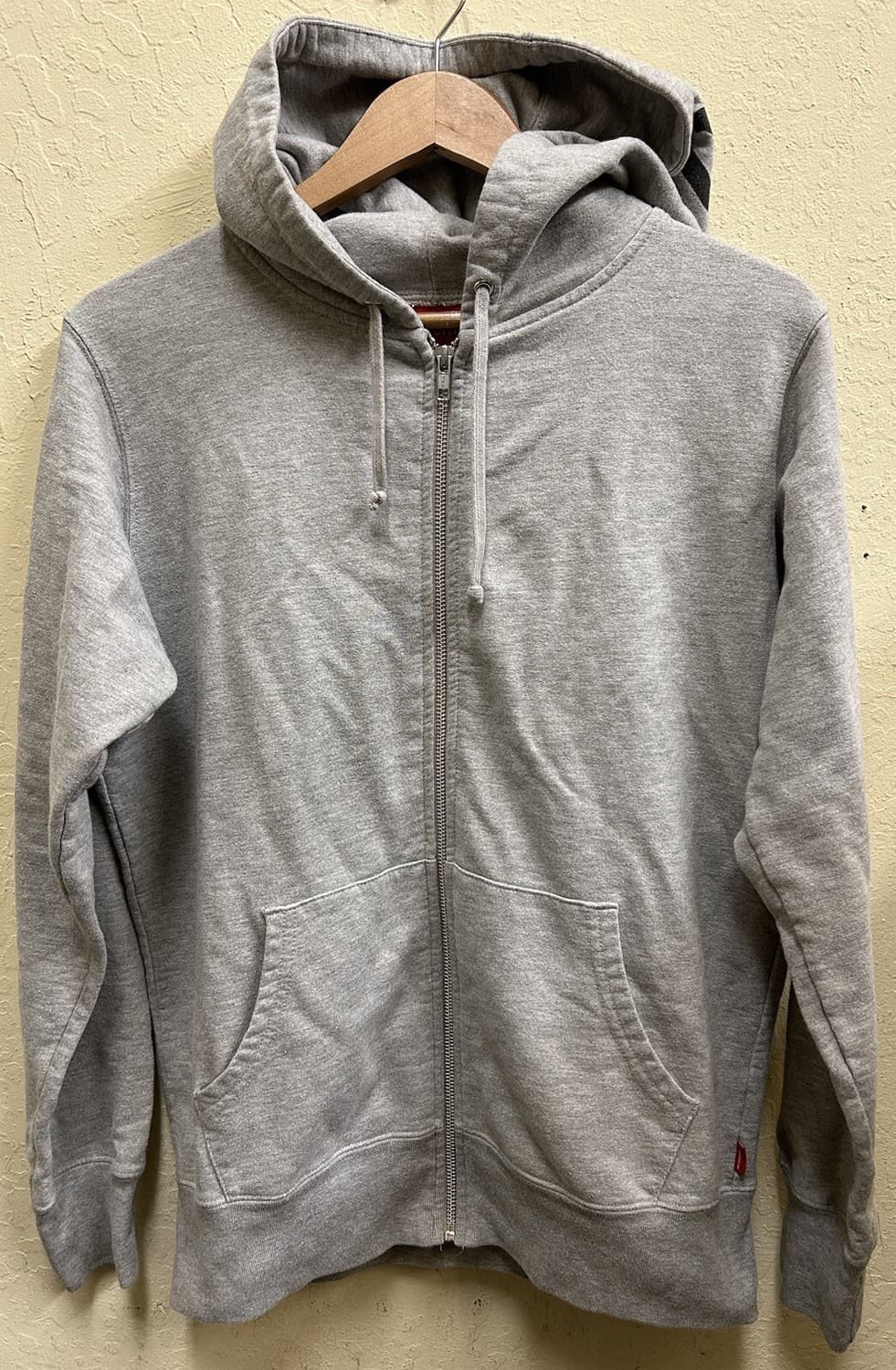 16FW 슈프림 올드 잉글리시 후드 로고 후드집업 헤더 그레이 상품이미지2