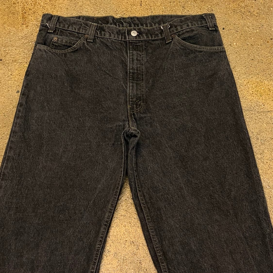 90s Made in USA 빈티지 리바이스 550 블랙진 청바지 상품이미지2