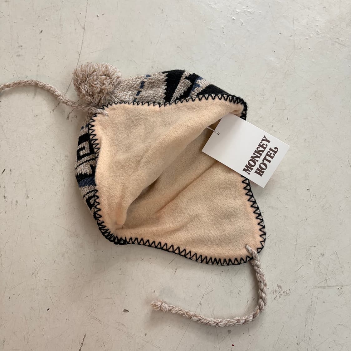 Clover Cap 빈티지 이어플랩 비니 M 상품이미지3