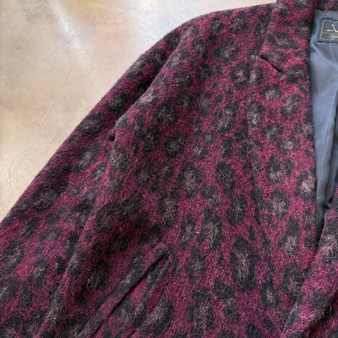 히스테릭 글래머 퍼플 레오파드 헤어리 코트 상품이미지2