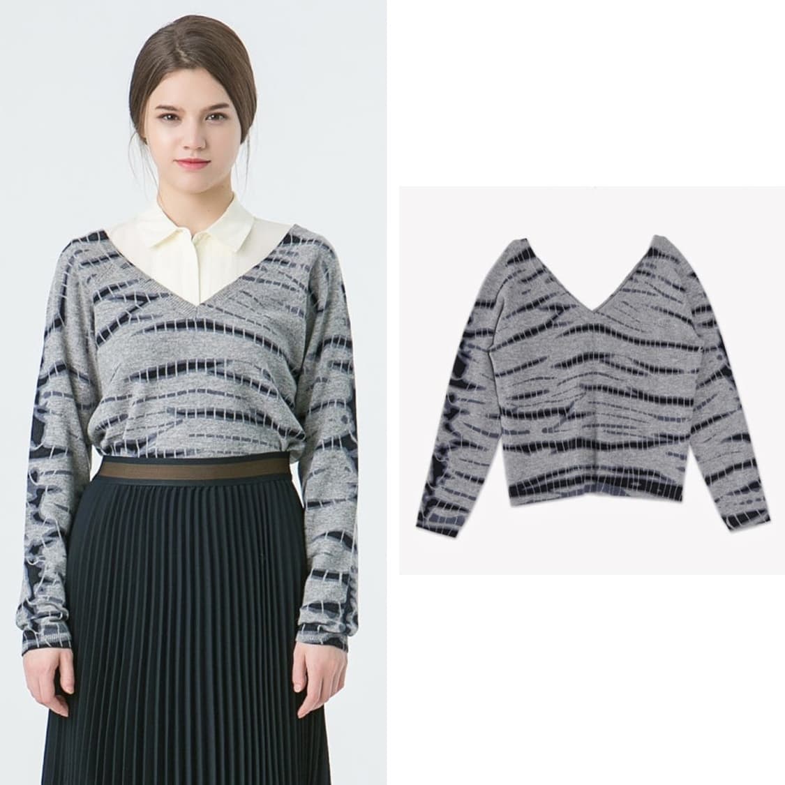 베르니스 울 캐시 패턴 풀오버 [새상품] 상품이미지2