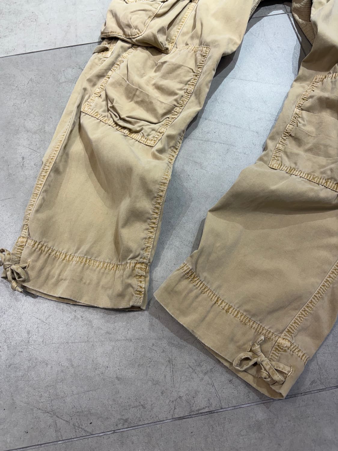 폴로 베이지 유틸리티 탄창 카고팬츠 상품이미지2