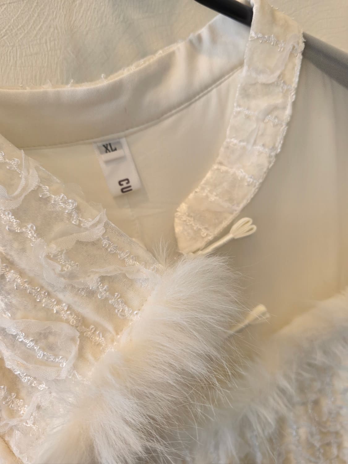 레이스트리밍 레빗퍼장식 파티원피스 상품이미지5