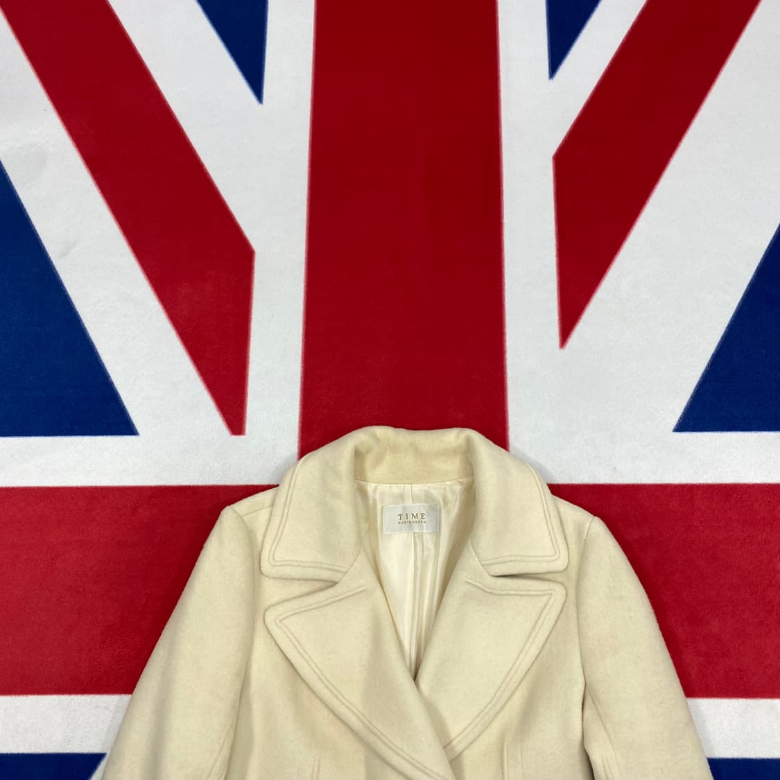 타임 앙고라 롱코트 실측44-55  상품이미지2