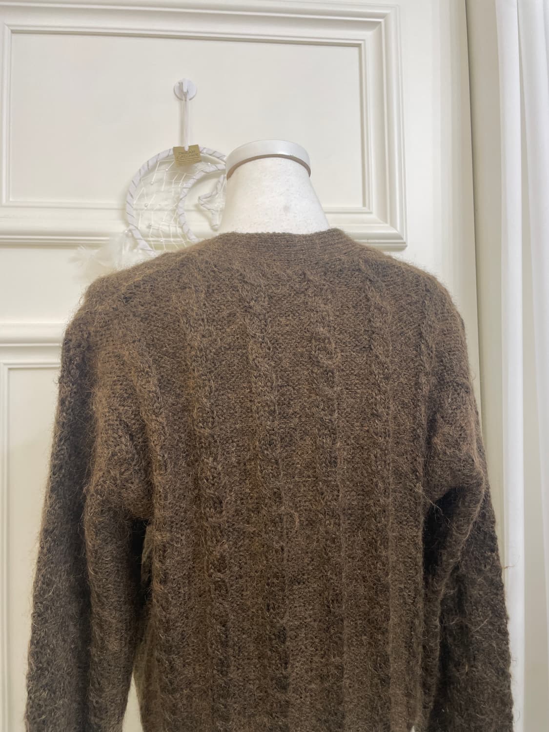 brown hairy antique cardigan 상품이미지4
