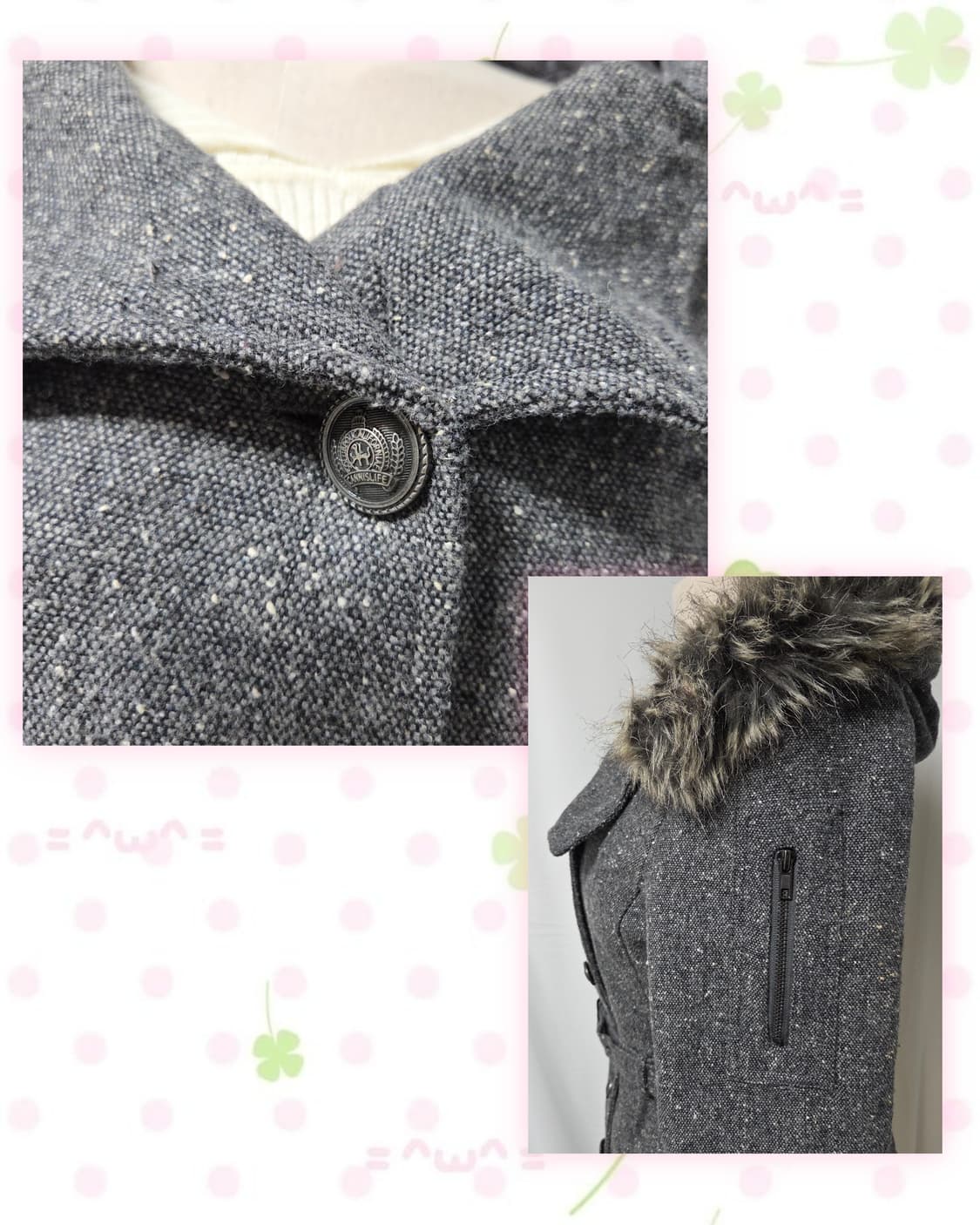 회색 벨트 자켓 상품이미지2