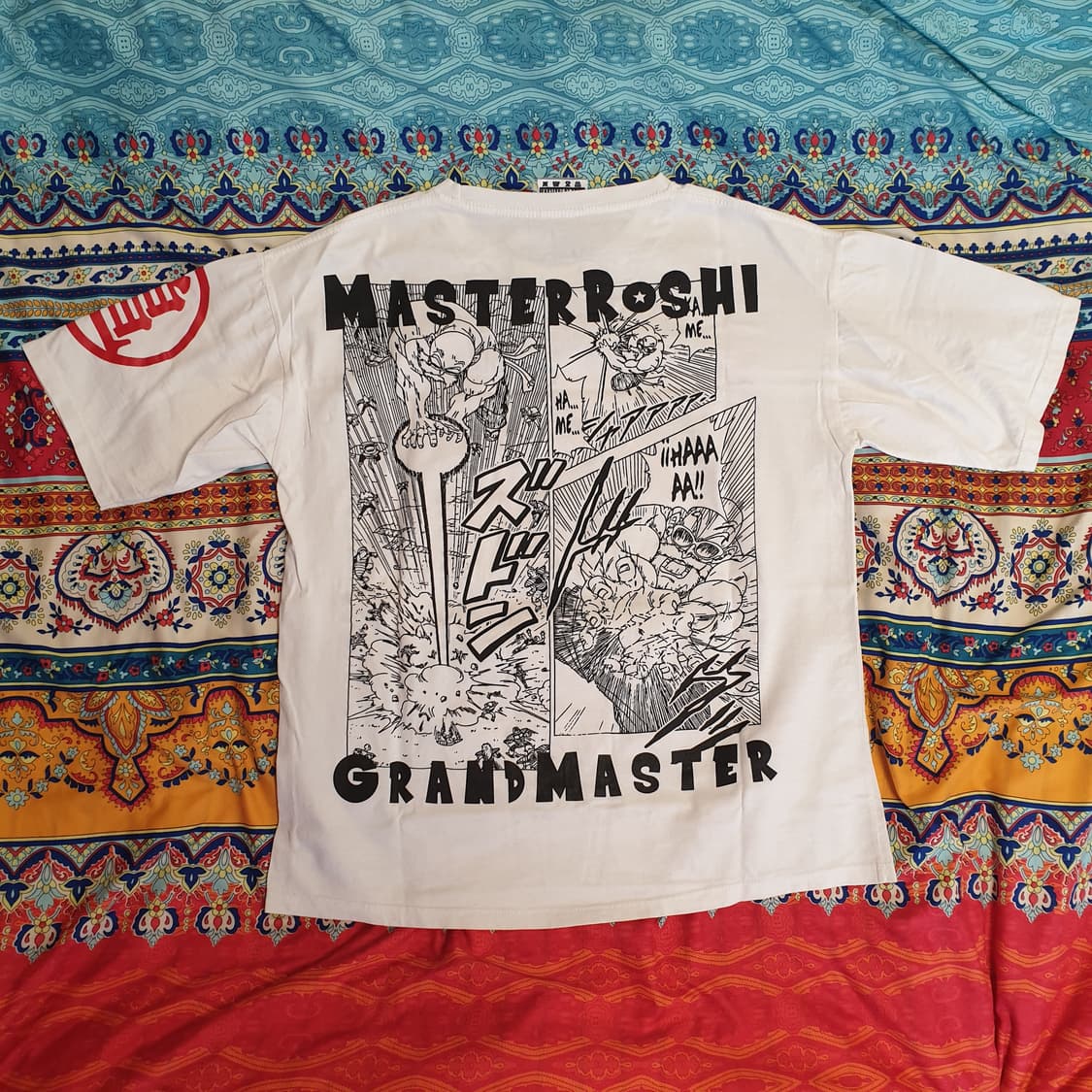 드래곤볼 무천도사 카툰 프린팅 티셔츠 상품이미지2