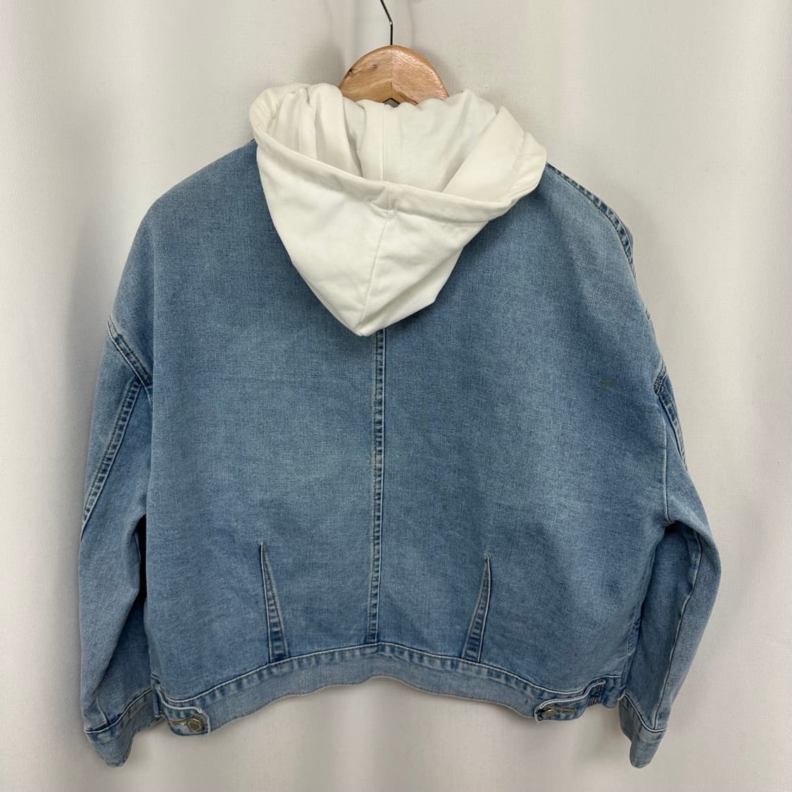   반에이크 여자 오버핏 데님 청자켓 FREE 상품이미지6