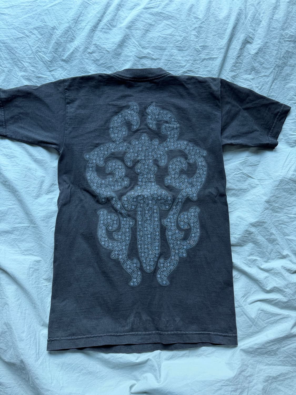 [S] 빈티지 크롬하츠 대거 반팔 티셔츠 블랙 상품이미지2