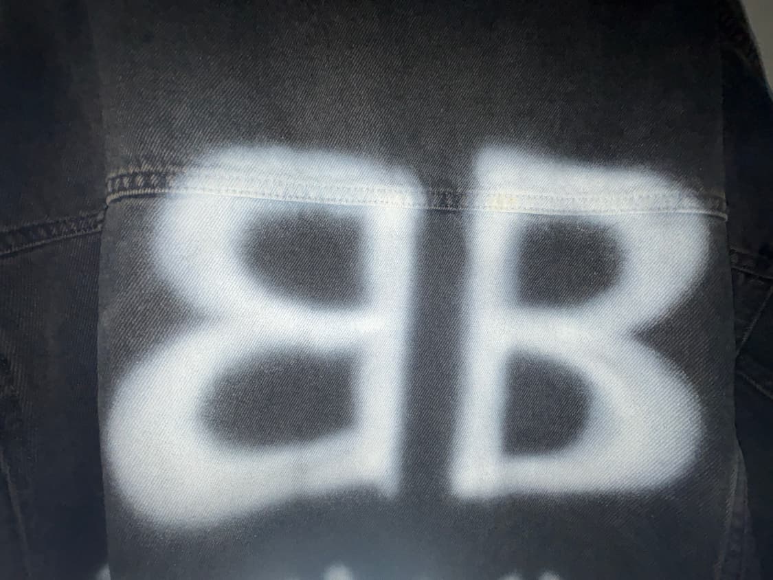 발렌시아가 스프레이 데님 자켓 상품이미지3