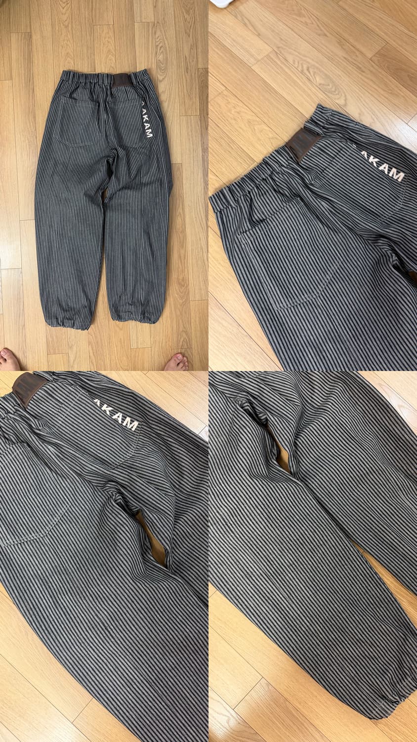 [2size] 아캄 핀턱 스트라이프 데님팬츠 상품이미지4