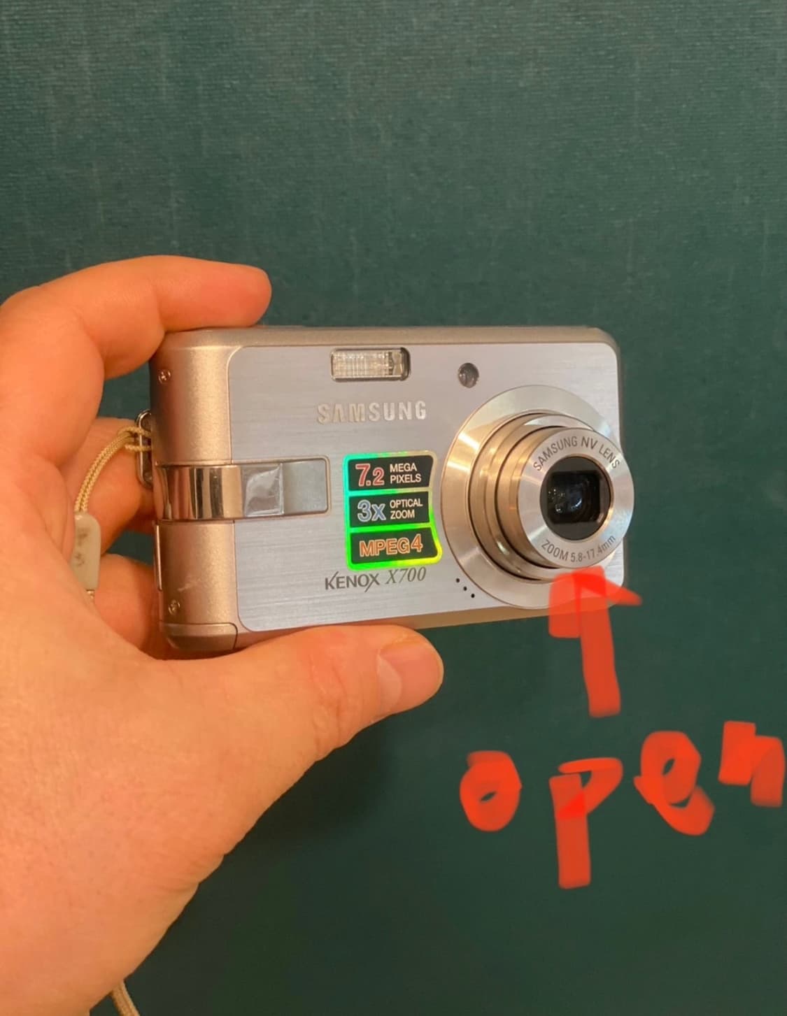 (부품용 카메라) 삼성 케녹스 X700 전용 박스만 없는 풀구성. 상품이미지1