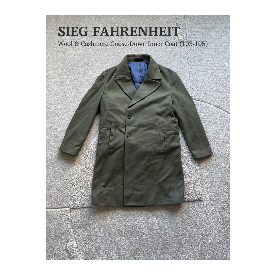 지이크 파렌하이트 울캐시미어 구스다운 코트 (100-105) 상품이미지1