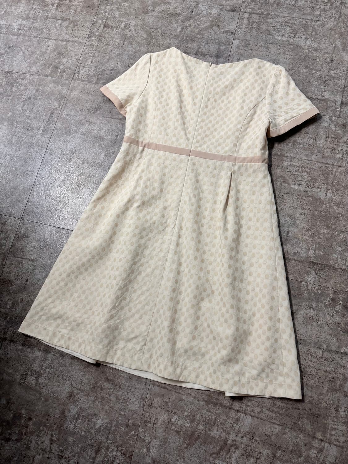 도트 패턴 리본 원피스 레이스 이너 티 2pcs SET 상품이미지8