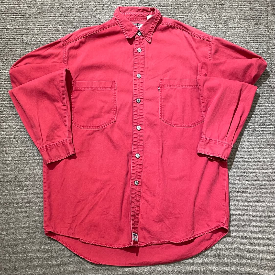 (M) 90s Levi's 리바이스 코튼 워크 셔츠 상품이미지1