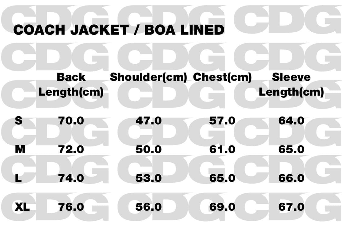 꼼데가르송 코치 자켓 보아털 [M] 상품이미지7