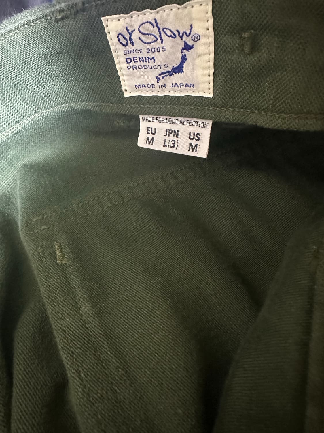 오어슬로우 퍼티그 팬츠 레귤러핏 3사이즈 상품이미지5