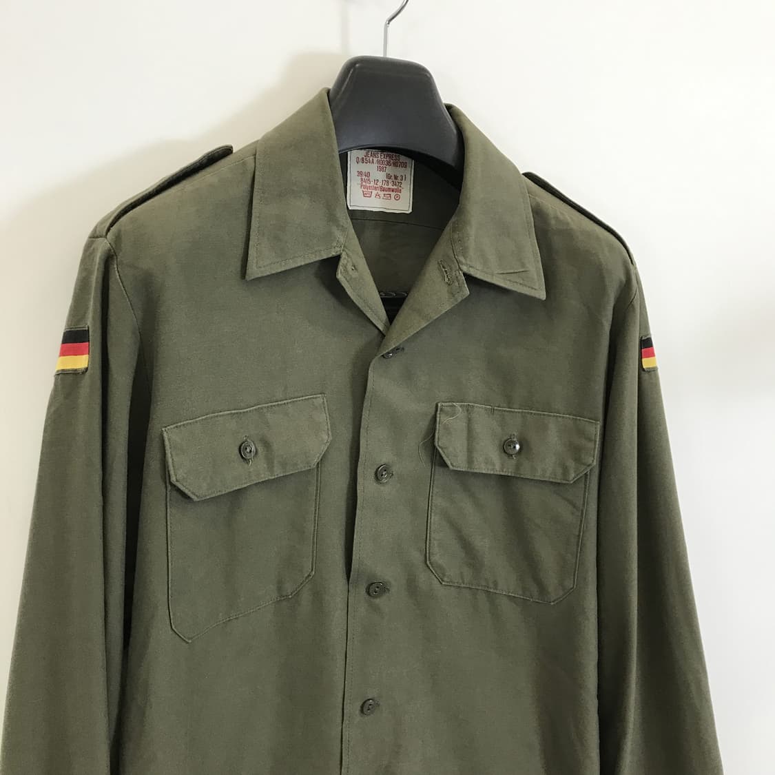 80s 독일군 밀리터리 셔츠 [100-105] 상품이미지2