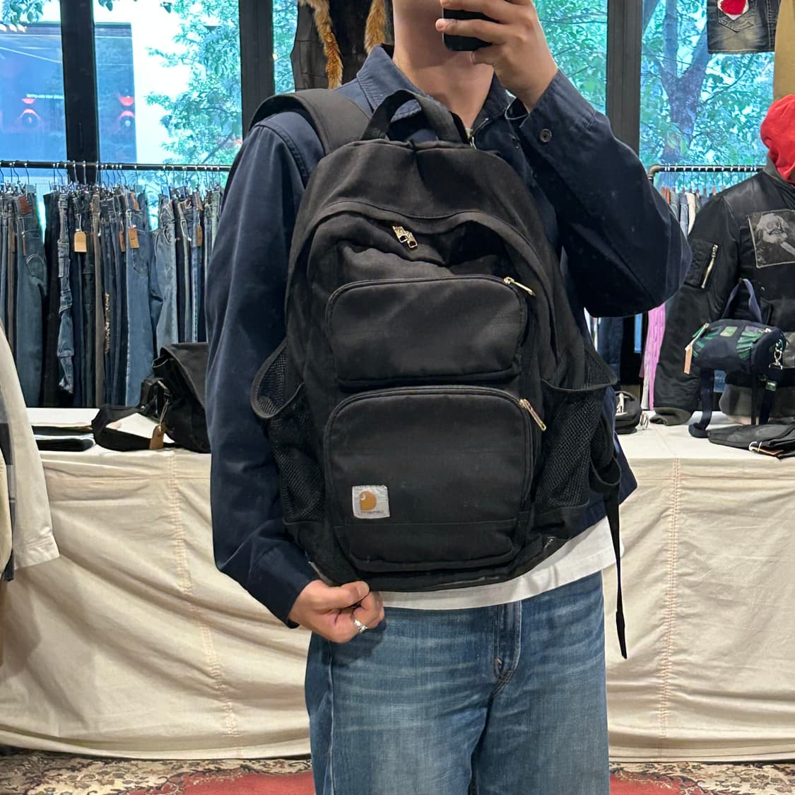 칼하트 멀티 포켓 백팩 가방 블랙 상품이미지10