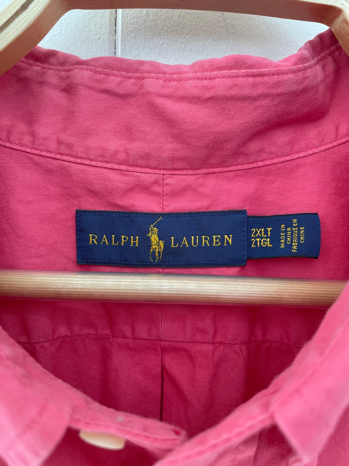 랄프로렌 핑크 옥스포드 셔츠 2XLT 빅사이즈 상품이미지7
