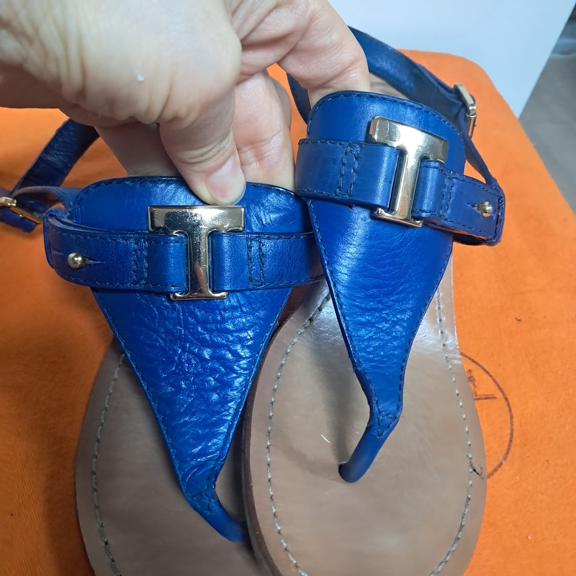 토리버치 블루 웨지 샌들 6.5 약235 상품이미지2