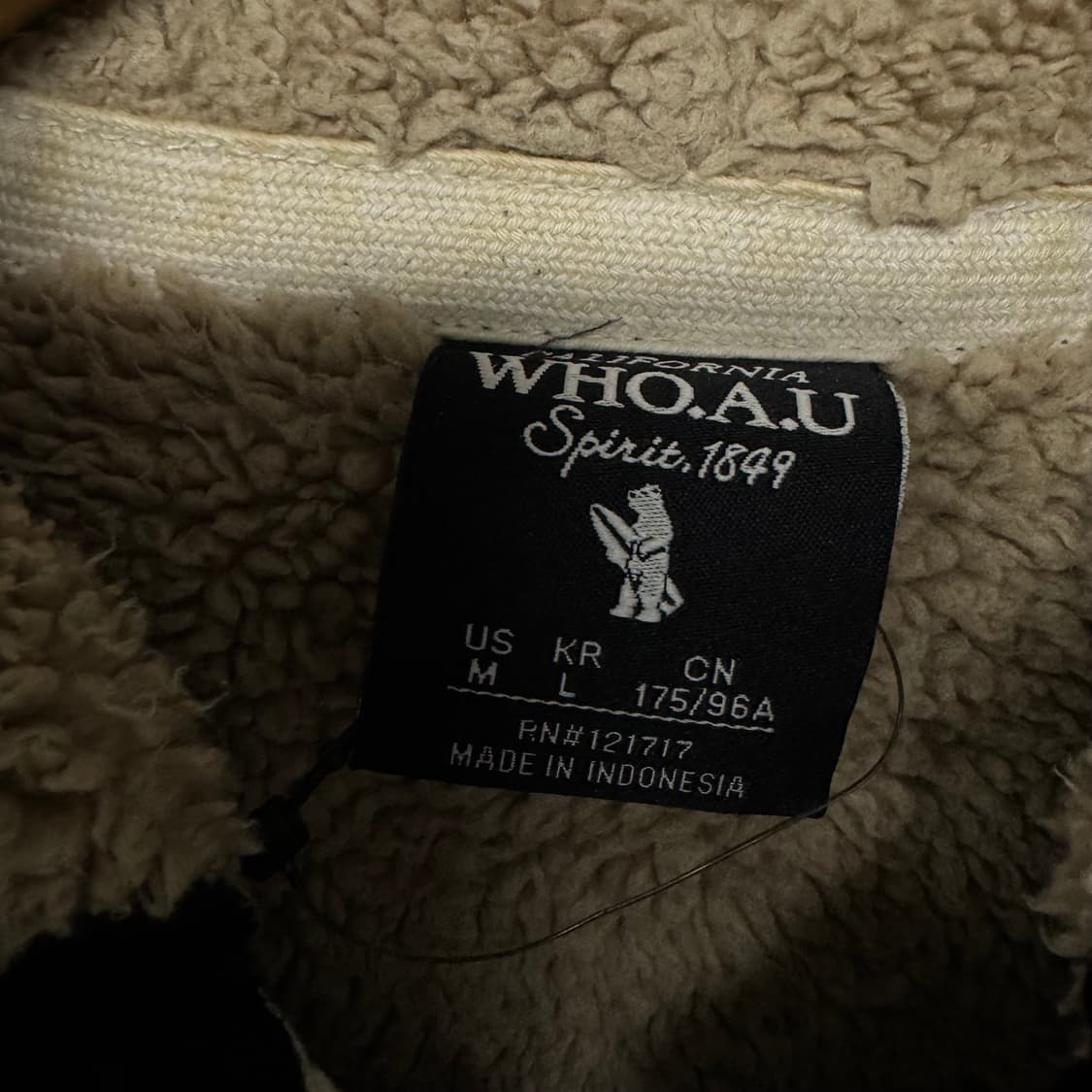 후아유 캘리포니아 양털 후드집업 상품이미지3