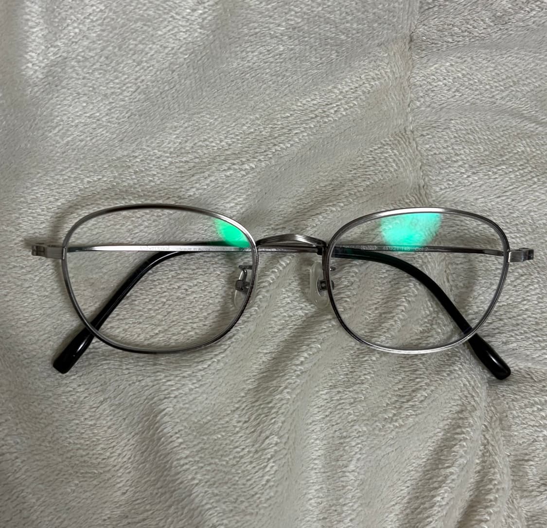 앰버옵티컬 쉐리프 엔틱실버 48사이즈 +비구면 무도수렌즈 장착 상품이미지2