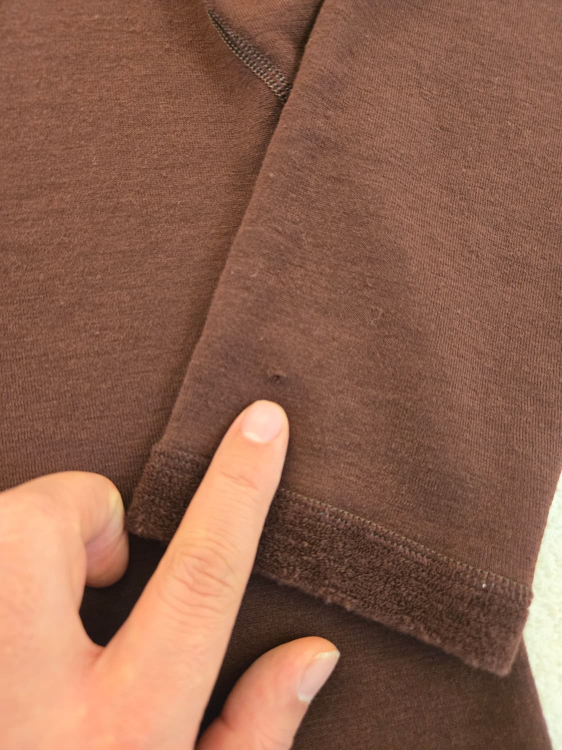 파타고니아 브라운 하프집업 긴팔티(올드 희귀템) L 상품이미지9