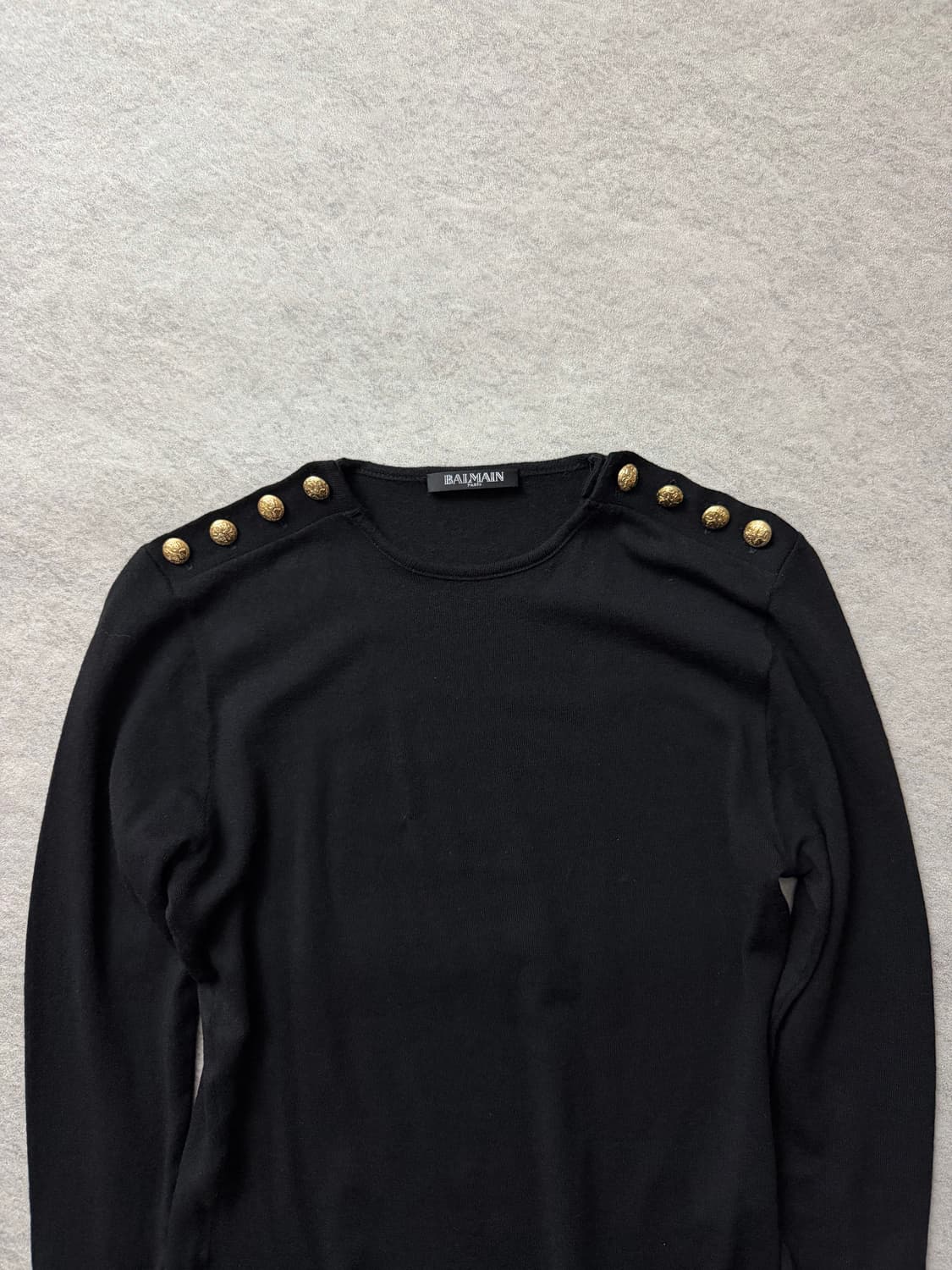 발망 금장버튼 니트 상품이미지3