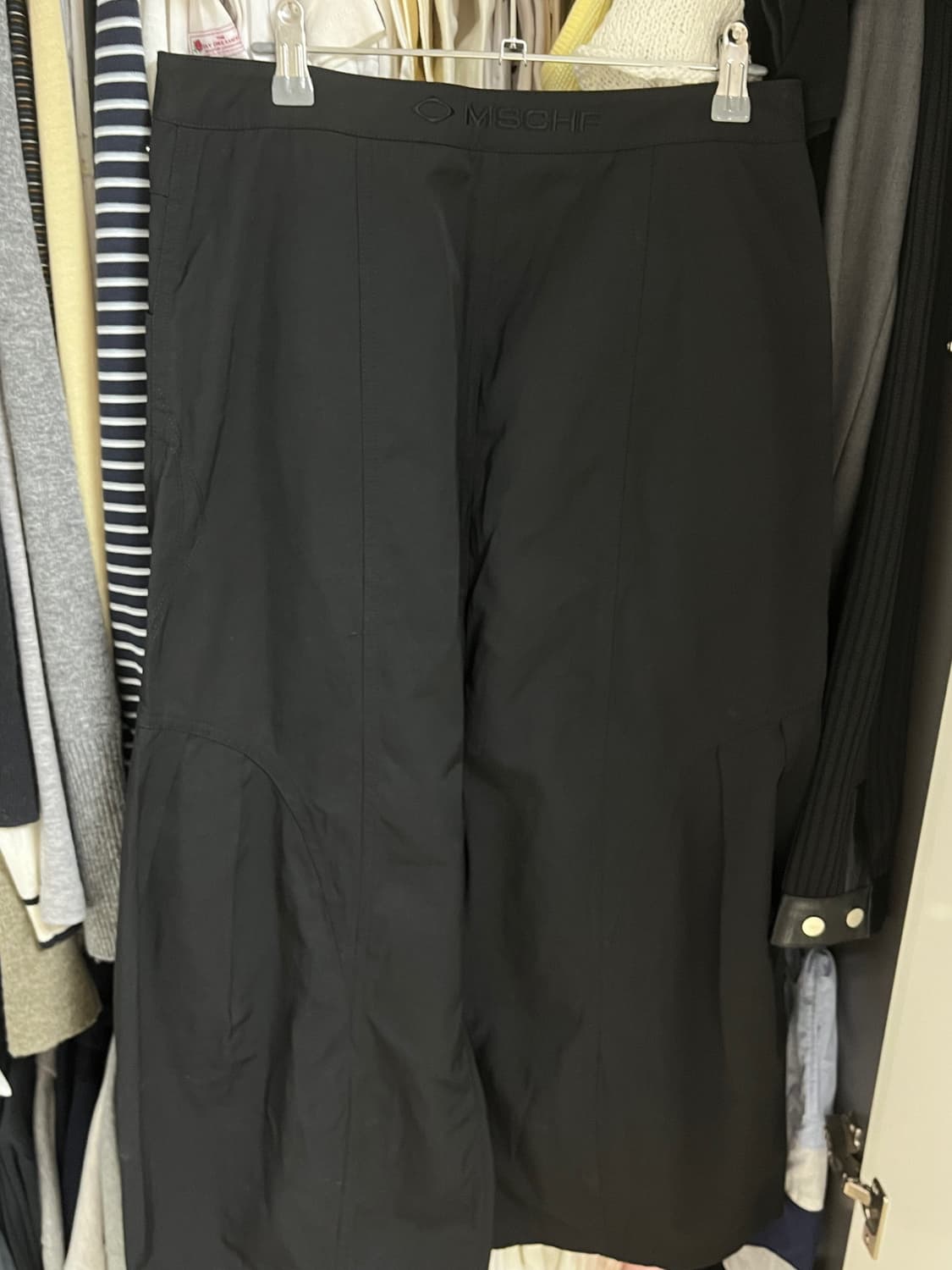 미스치프 RHOMBUS LONG SKIRT-BLACK 상품이미지9