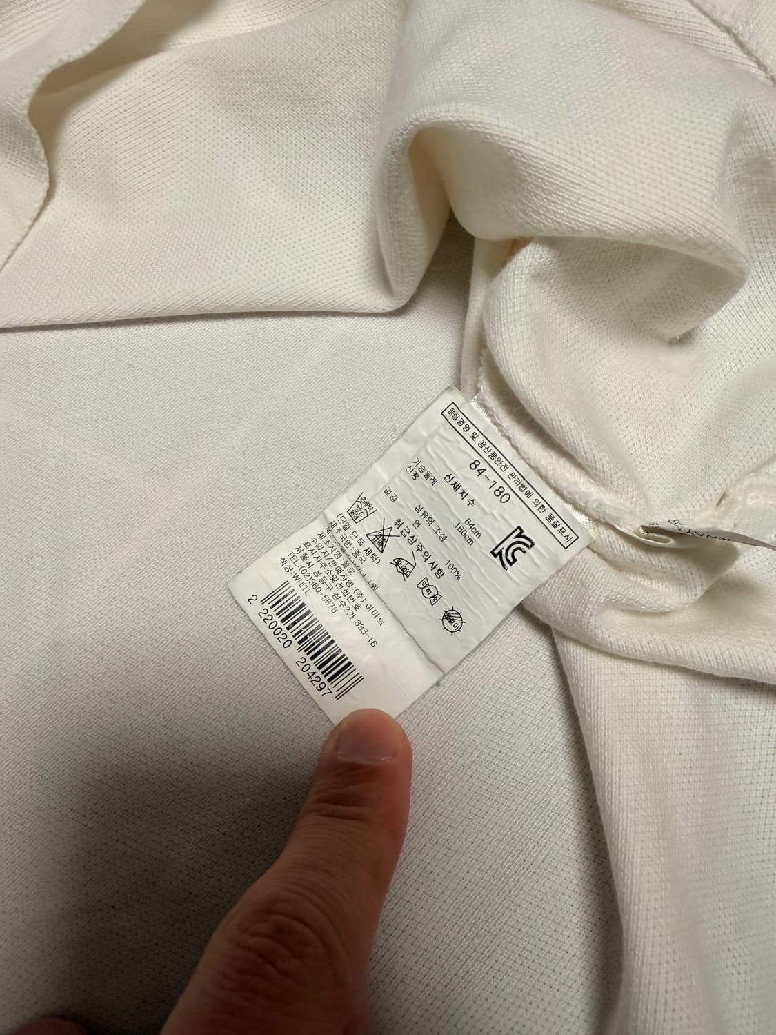 폴로 빅포니 긴팔 럭비티 화이트 상품이미지5