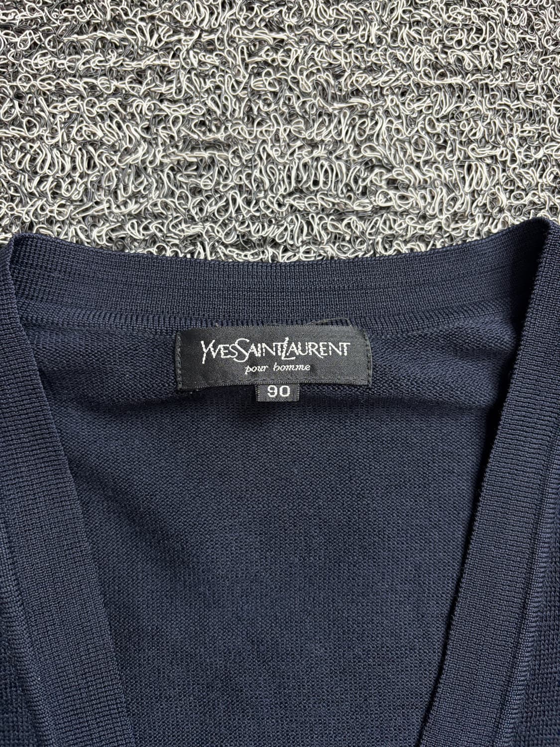 90s YSL 입생로랑 자수로고 아카이브 미니멀 가디건 2020 상품이미지3