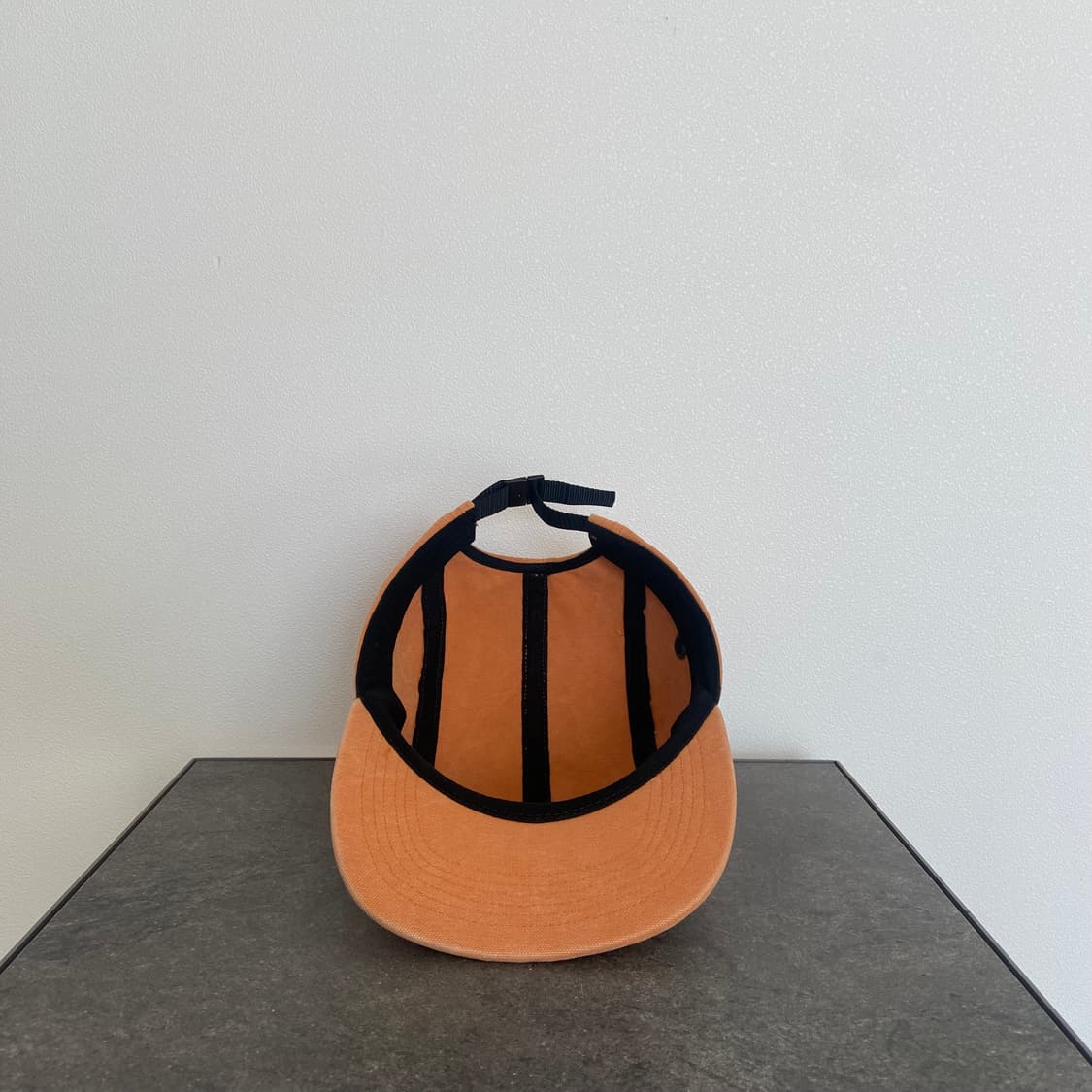 슈프림 스톤 워시드 오렌지 박스로고 캠프캡 모자 상품이미지5