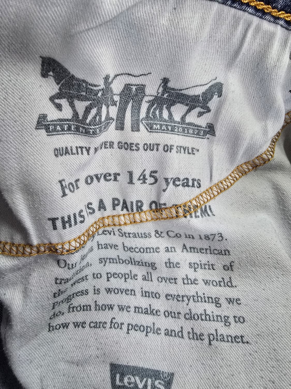 리바이스 511청바지 워싱 데님  상품이미지6