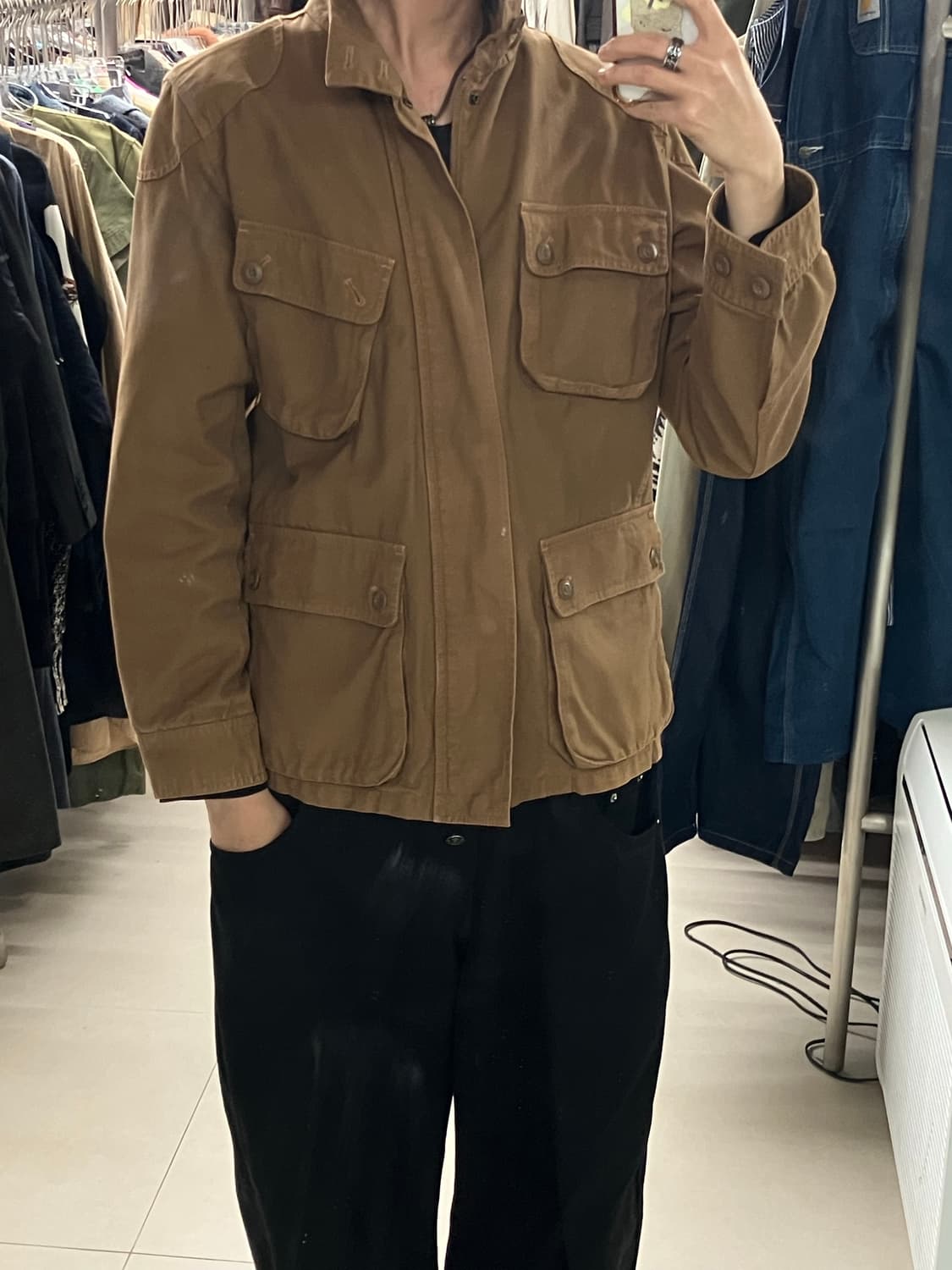 N.S.T 브라운 멀티 포켓 코튼 자켓 M  상품이미지7