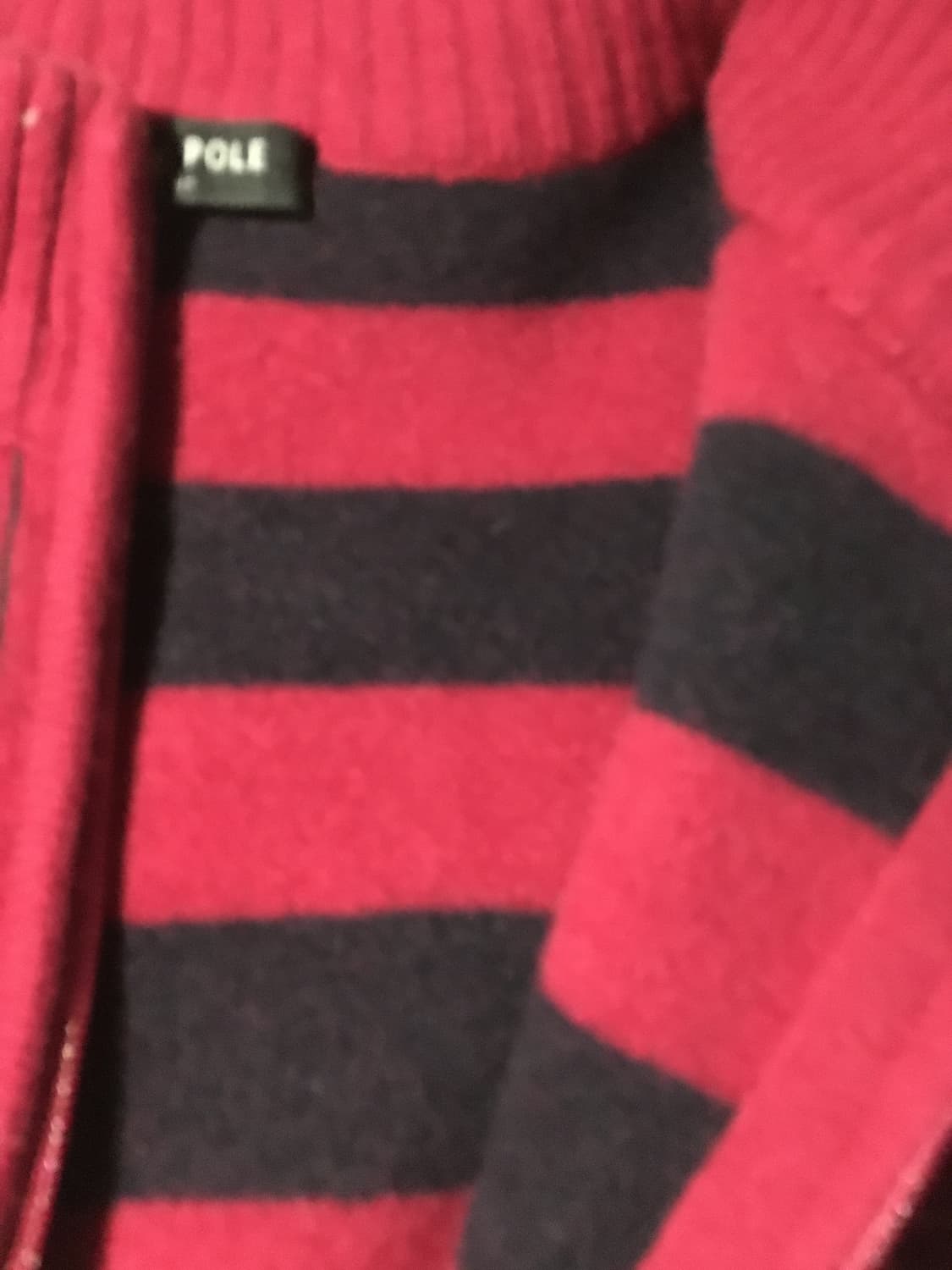 빈폴 버건디 니트집업 상품이미지2