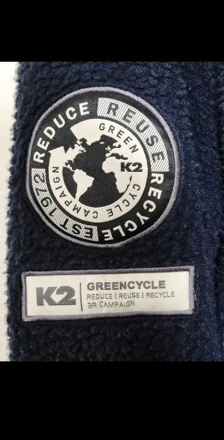 (95) K2 후리스 후드점퍼 네이비 케이투 뽀글이 플리스 자켓  상품이미지4