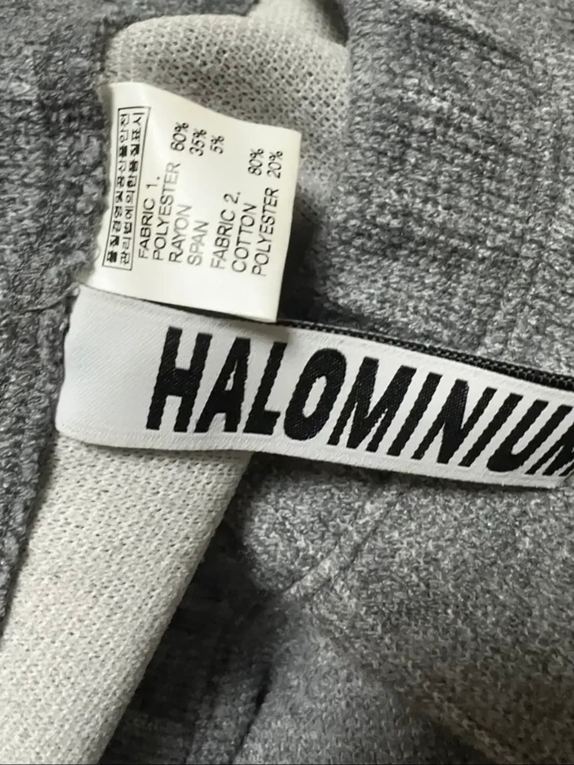 할로미늄 3 PARTS GATHERED LEGGINGS / GRAY 상품이미지4