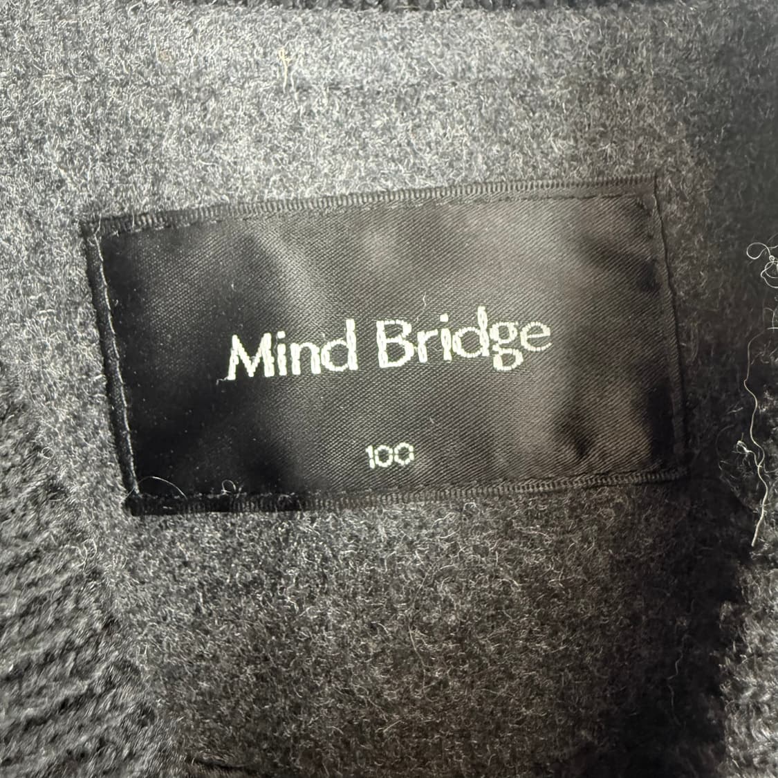 (100) 마인드브릿지 울 코트 차콜 상품이미지3