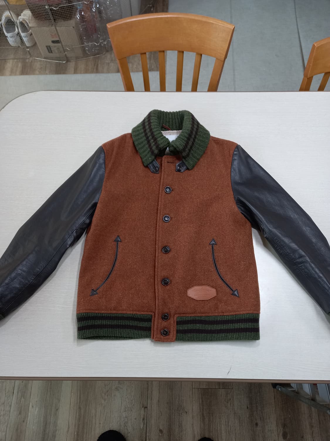 L100 customellow 헤리티지 누빔 바시티 L-691 상품이미지1