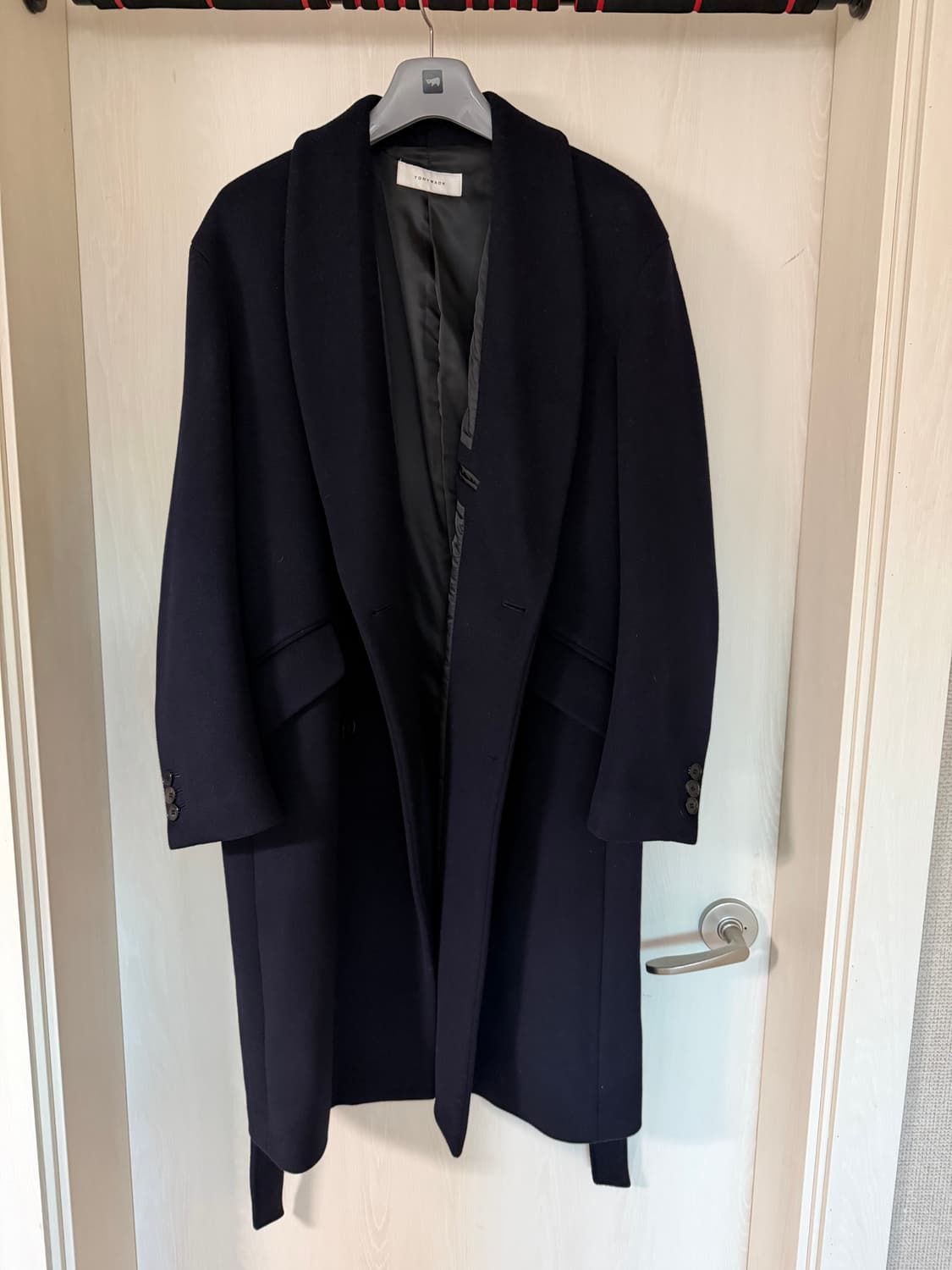 토니웩 크루도 숄카라 오버코트 네이비 m 상품이미지1