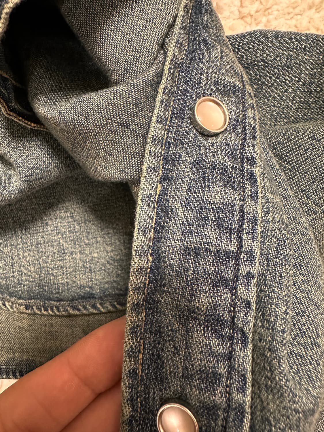 rrl 웨스턴데님셔츠 다크워시 m 상품이미지10